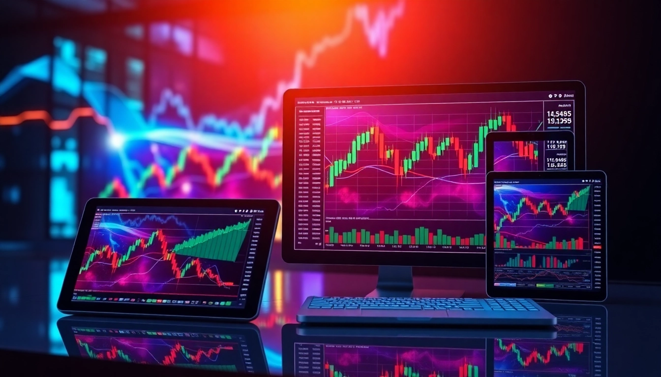 Trading view platform showcasing real-time market charts and analysis tools for traders and